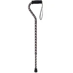 Walking Cane Pink Floral Foam Grip Offset Handle Adjustable Aluminum Sturdy. Fixed Price $15.00.
