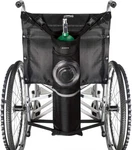 Zheeyi Oxygen Cylinder Bag For Wheelchairs With Buckles Black. Fixed Price $13.75.