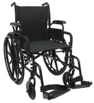 Karman 802-DY-E 18" Ultra Lightweight Wheelchair, Elevating Legrest. Fixed Price $397.50.
