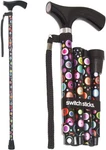 Switch Sticks Folding Walking Cane For Women & Bubbles. Fixed Price $37.10.