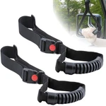 2 Pcs Car Adjustable Grab Handles Black Interior Assist Accessories. Fixed Price $17.98.