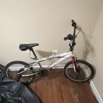 Next Nitro Bmx Bike 20" White Red Black Steel 1 Speed Caliper Bar. Fixed Price $140.00.