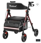 Matinal Foldable Rollator Walkers With Seat For Seniors. Fixed Price $79.99.