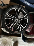 Filled Drive Wheels For The Bangeran Hercules Folding Power Wheelchair #K737. Fixed Price $100.00.