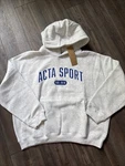 Acta Heather Grey Cobalt Blue L/xl Hoodie Nwt. Fixed Price $115.00.
