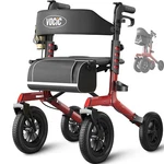 Vocic Z57 Rollator Walker W/seat, 12" Puncture-proof Tires, 300LB. Fixed Price $239.40.