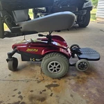 Burgundy Jazzy Select Power Chair. Batteries About 2YRS Old. Great Condition.. Fixed Price $500.00.