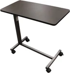 Drive Medical 13067 Non Tilt Top Overbed Table, Silver Vein, Rolling Tray. Fixed Price $64.99.