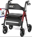 Vocic Walkers For Seniors, Z21 Rollator With Seat Supports 350LB, 8" Big. Fixed Price $115.00.