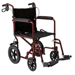 Medline MDS808210ARE Lightweight Foldable Transport Wheelchair Red. Fixed Price $259.99.