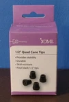 Dmi Replacement Quad Cane Tips 1/2 " Black 4 Count Box. Fixed Price $9.99.