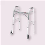 Drive Medical 2-BUTTON Folding, Front Wheel Walker, Adults Up 350 Lbs New. Fixed Price $35.00.