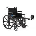 Medline Excel K1 Basic Wheelchair 18" Wide Seat With Elr Leg Rests. Fixed Price $169.99.