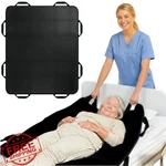 Nurturecare Positioning Bed Pad, 48X40", Black, Waterproof Handles. Fixed Price $56.99.