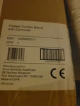 Drive Medical 12005KDC-1 Transfer Bench Commode Chair For Toilet. New Open Box. Fixed Price $89.69.