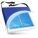Nyortho Cooling Gel Foam Wheelchair Cushion 22X18X3 Dual Density Non Slip Cover. Fixed Price $81.89.