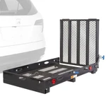 Silver Spring 48"X28" Folding Wheelchair Carrier W/ramp & Hitch Mount (open Box). Fixed Price $132.98.