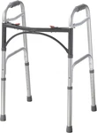 2-BUTTON Standard Foldable Walker For Seniors & Adults Adjustable Legs Light. Fixed Price $65.70.