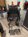Drive Medical Rebel 2 Wheelchair With Swing-away Footrest Blue. Fixed Price $85.00.