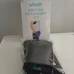 New Vive Crutch Pads With Hand Grips Black. Fixed Price $11.70.
