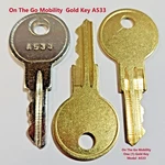 One Universal Harmar Scooter/wheelchair Lift Key #A533 -AL500 AL560 AL100 AL301. Fixed Price $9.00.