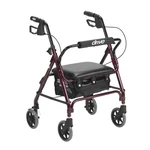 Drive Medical Aluminum Junior Rollator, 6" Casters With Padded Seat. Fixed Price $188.00.
