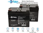 Raion 12V 35AH Quickie V-121 Folding Battery 2PK. Fixed Price $149.99.