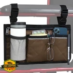 Hsgezuoqi Wheelchair Side Bag, Armrest Storage Pouch With Cup Holder And Refl.... Fixed Price $27.99.