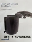 New Permobil Self Leveling Cup Holder. Ships Priority Mail Box. Fixed Price $37.45.