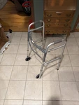 Guardian MDS86410W54 Folding Walker W/ Wheels 300LB Capacity New. Fixed Price $79.99.