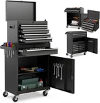 Goplus 5 Drawer Tool Storage Cabinet Rolling Top Chest. Fixed Price $239.30.