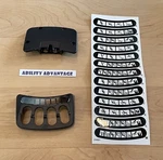 New Permobil Rnet Ics Switch Box Top & Bottom Covers, Assorted Labels.. Fixed Price $70.00.