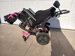 Quickie Zippie Iris Tilt-in-space Manual Transport Rehab Wheelchair. Fixed Price $499.99.