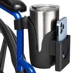 Joytutus Cup Holder For Wheelchair, 2 In 1 Water Bottle And Phone Blue. Fixed Price $30.98.