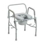 Drive 11125PSKD-1 Deluxe Steel Drop Arm Bedside Commode With Padded Seat And. Fixed Price $50.00.