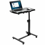 Adjustable Laptop Notebook Rolling Desk Stand Overbed Tiltable Tabletop. Fixed Price $39.69.