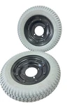 Invacare Torque Sp Pair Of 3.00-8 PR1MO Powertrax Drive Wheels Tires Rims. Fixed Price $150.00.