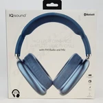 Supersonic Iq Sound High Performance Wireless Headphones W/ Fm Radio & Mic, Blue. Fixed Price $24.98.