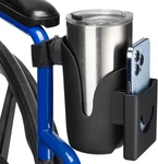 Joytutus Cup Holder For Wheelchair, 2 In 1 Water Bottle And Phone Bracket. Fixed Price $36.92.