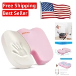 Portable Memory Foam Seat Cushion - Pink Coccyx Relief For All Occasions. Fixed Price $26.09.