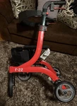 Drive, Nitro Euro Style Rollator Rolling Walker, Fire Engine Red. Fixed Price $150.00.