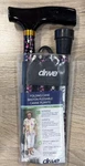 Cane - Adjustable Folding By Drive Medical Black Pink Floral. Fixed Price $15.00.