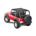 Mastertop Bimini Summer Soft Top, Black Mastertwill - Fits Jeep Wrangler Tj 1.... Fixed Price $119.41.