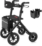 Maxwalk Rollator Seat Tall Seniors 12" Big Rubber Wheels MW2403. Fixed Price $169.00.