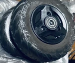 Permobil 8 Aggressive Solid Tires On V.2 Casters, Caps Fit F5, M5, F3. Etc. Fixed Price $159.98.