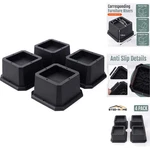 4 Pk Heavy Duty Bed Risers 2 Inch Furniture Lifts Desk Chair Sofa Leg Extenders. Fixed Price $18.99.