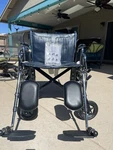 Medline MDS806900 Excel Extra-wide 24" Bariatric Wheelchair.. Fixed Price $300.00.