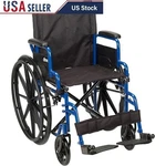 Lightweight Folding Wheelchair Portable Transport Flip Back Armrests Swing Away. Fixed Price $193.09.
