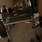 Drive Medical 10243 Clever Lite Deluxe Foldable Rollator Walker Blue. Fixed Price $64.99.