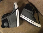 Converse All Star Women 10 Warm Lining Olive Green Suede High Tops Epic Find. Fixed Price $64.99.